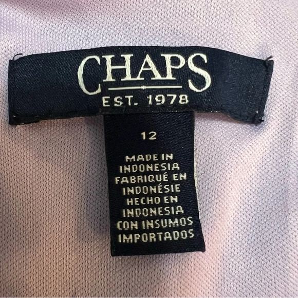 Chaps Women's Lavender Purple‎ White Faux
Wrap Lined Dress. Size 12. - Picture 4 of 14